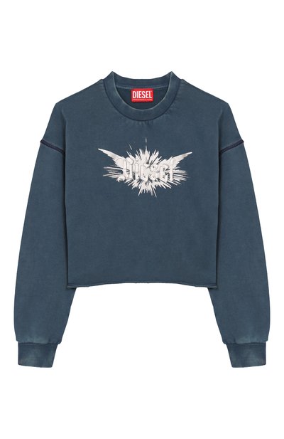 Хлопковый свитшот DIESEL, арт. J02379/KYAZR