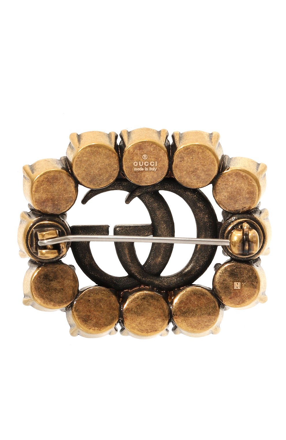 Брошь GUCCI зеленого цвета по цене 43200 руб., арт. 504857 J1D50, фото 3 Брошь GUCCI, арт. 504857 J1D50, фото 3