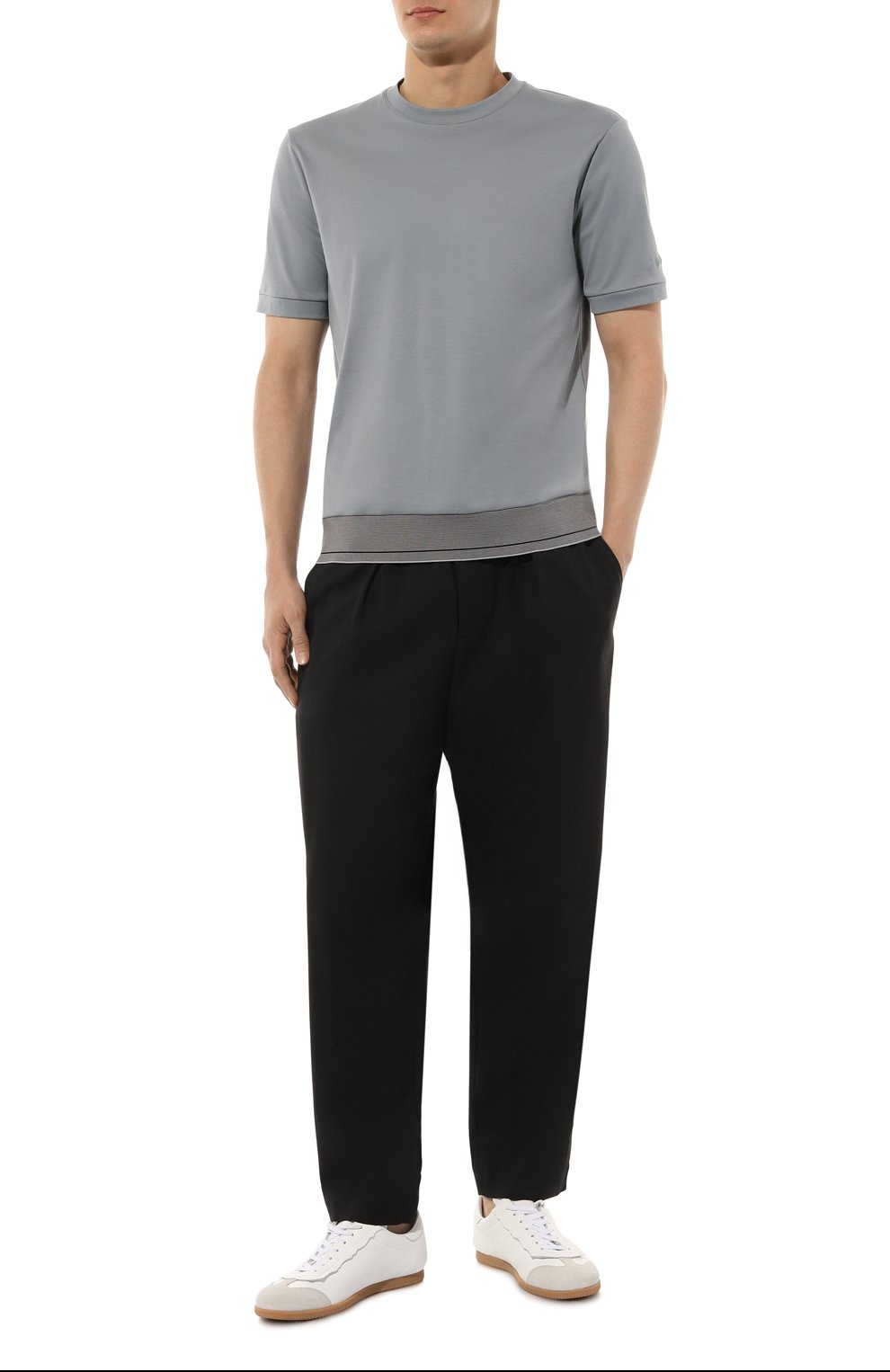 Хлопковая футболка GIORGIO ARMANI, арт. 3DSM52/SJFBZ, фото 2