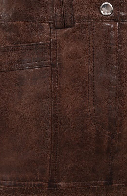 Кожаная юбка Pinko 104957/A2I1 Коричневый  104957/A2I1 Фото 6