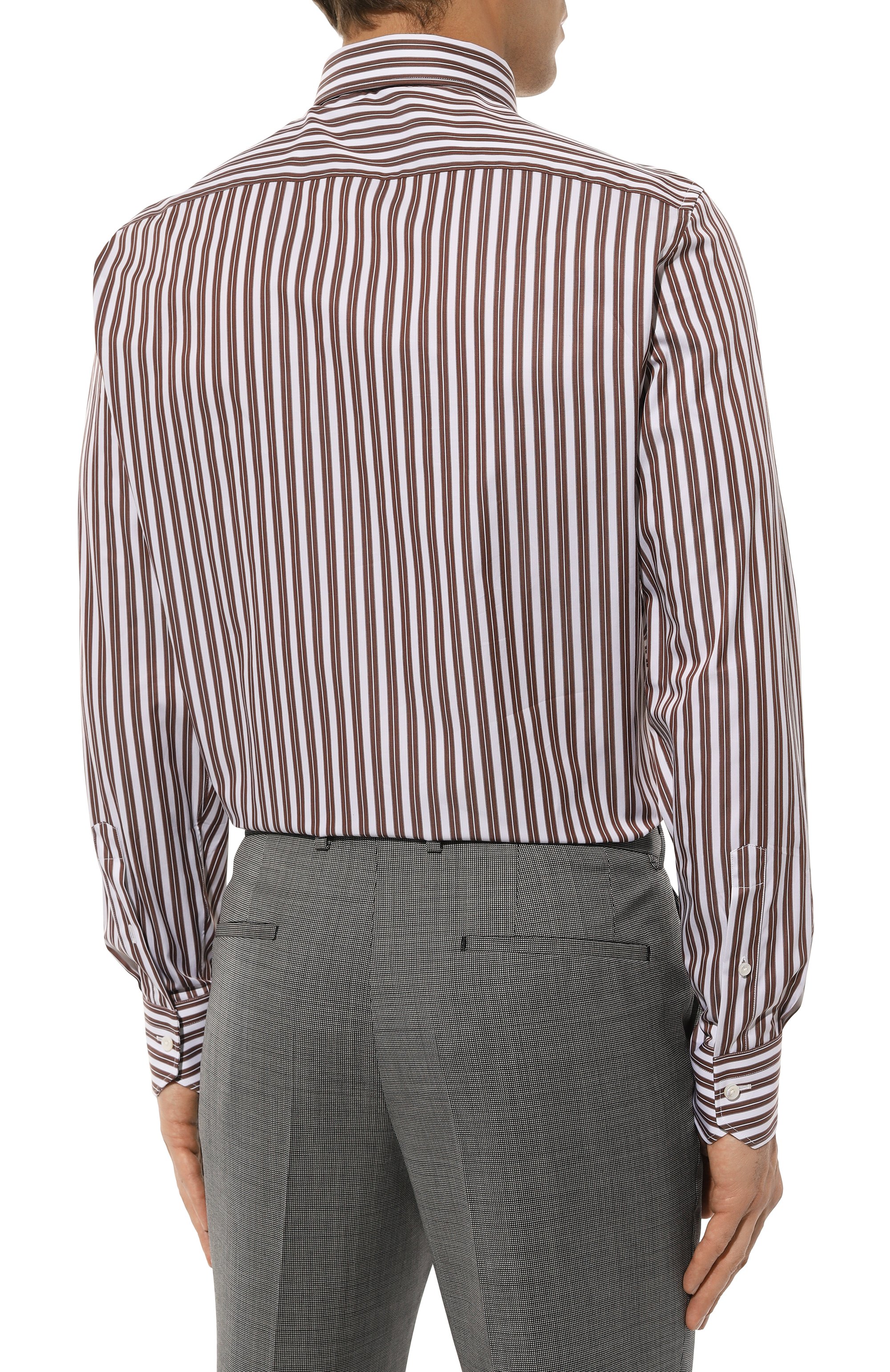 Хлопковая сорочка ZEGNA, арт. 701532A7/9MS0JI, фото 5