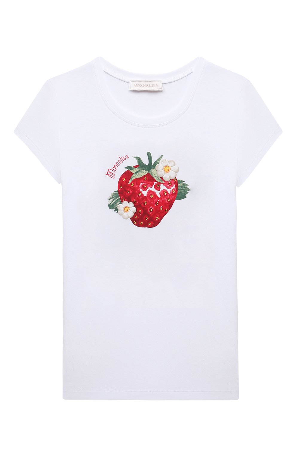 Хлопковая футболка MONNALISA, арт. 11C623, фото 1