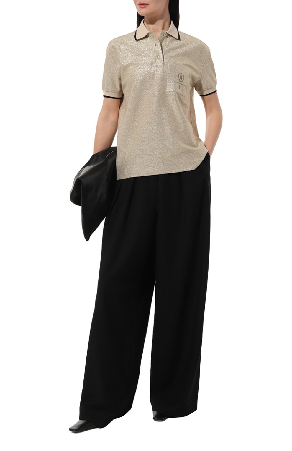 Поло изо льна и хлопка BRUNELLO CUCINELLI, арт. ML947B1282, фото 2