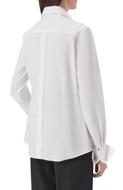 Хлопковая рубашка DOLCE & GABBANA белого цвета по цене 82500 руб., арт. F5K50T/FUEEE, фото 4 Хлопковая рубашка DOLCE & GABBANA, арт. F5K50T/FUEEE, фото 4