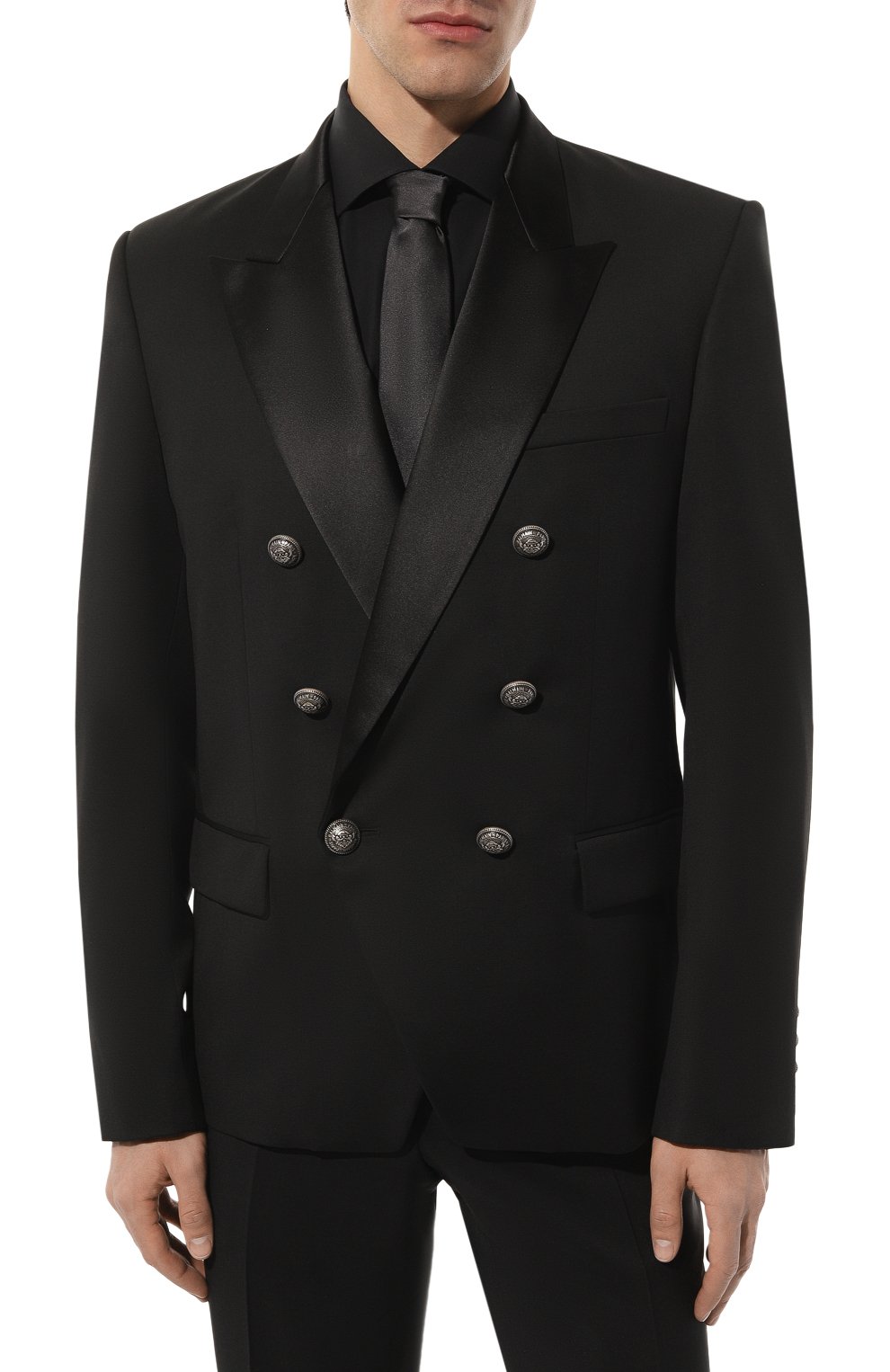 Шерстяной смокинг BALMAIN, арт. XH1SH010MB15, фото 3