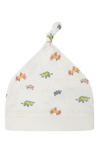 Хлопковая шапка BABYBU молочного цвета по цене 1520 руб., арт. BI-E1011ES, фото 2 Хлопковая шапка BABYBU, арт. BI-E1011ES, фото 2