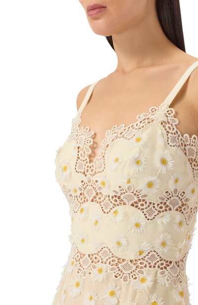 Платье ELIE SAAB кремового цвета по цене 392500 руб., арт. D1128NBC26/TUM02, фото 4 Платье ELIE SAAB, арт. D1128NBC26/TUM02, фото 4