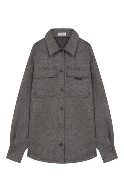Шерстяная  куртка-рубашка BRUNELLO CUCINELLI, арт. BD565C437C, фото 1