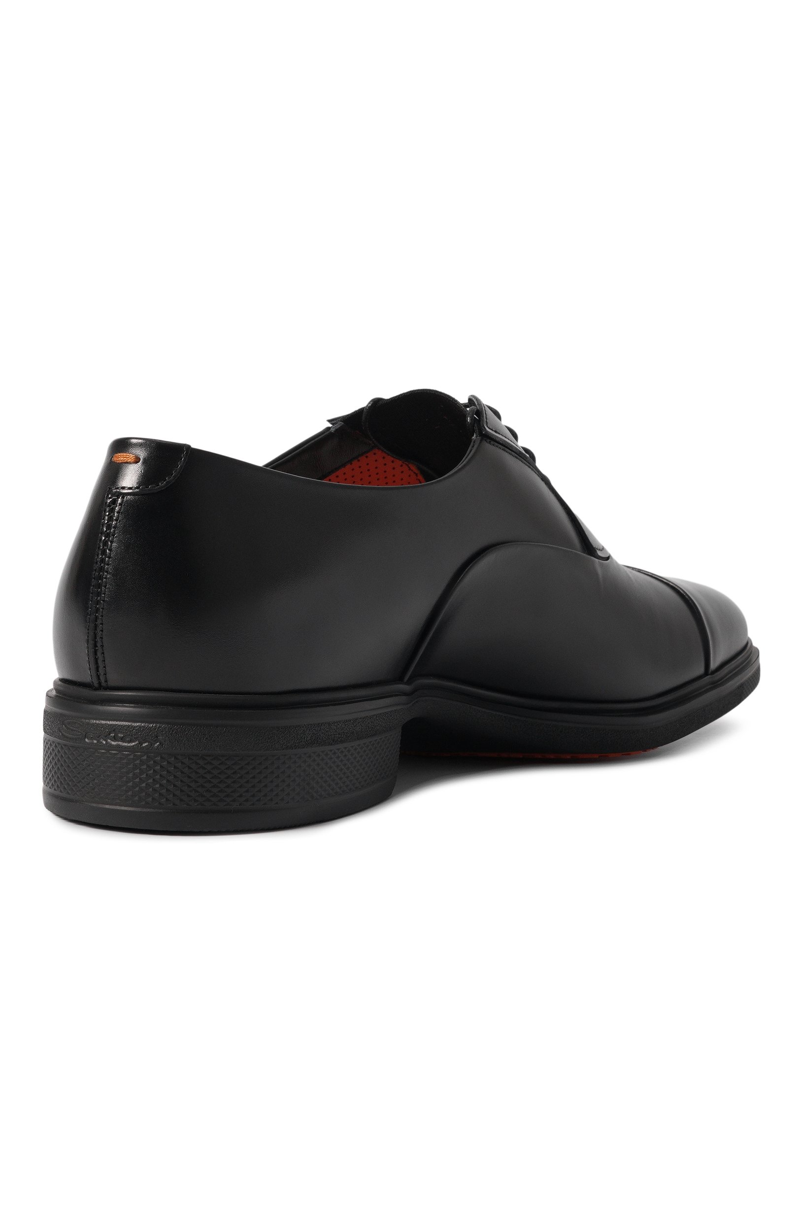Кожаные оксфорды easy SANTONI черного цвета по цене 77100 руб., арт. MGEG18957NEAXNTG, фото 4 Кожаные оксфорды easy SANTONI, арт. MGEG18957NEAXNTG, фото 4
