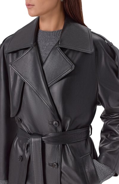 Кожаный тренч ISABEL BENENATO, арт. DL101F25, фото 5