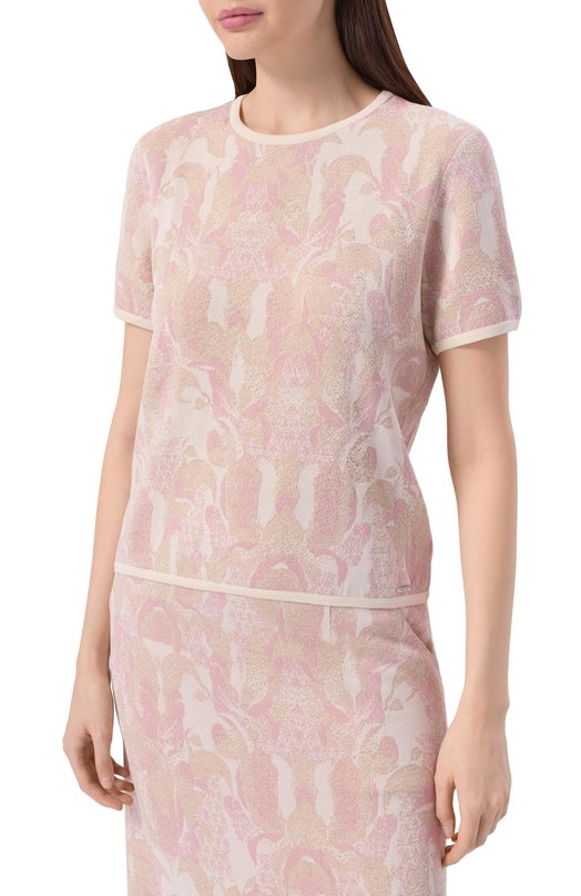 Пуловер из шелка и вискозы Freeage S26.JM176M.6079.601_1 Розовый  S26.JM176M.6079.601_1 Фото 3