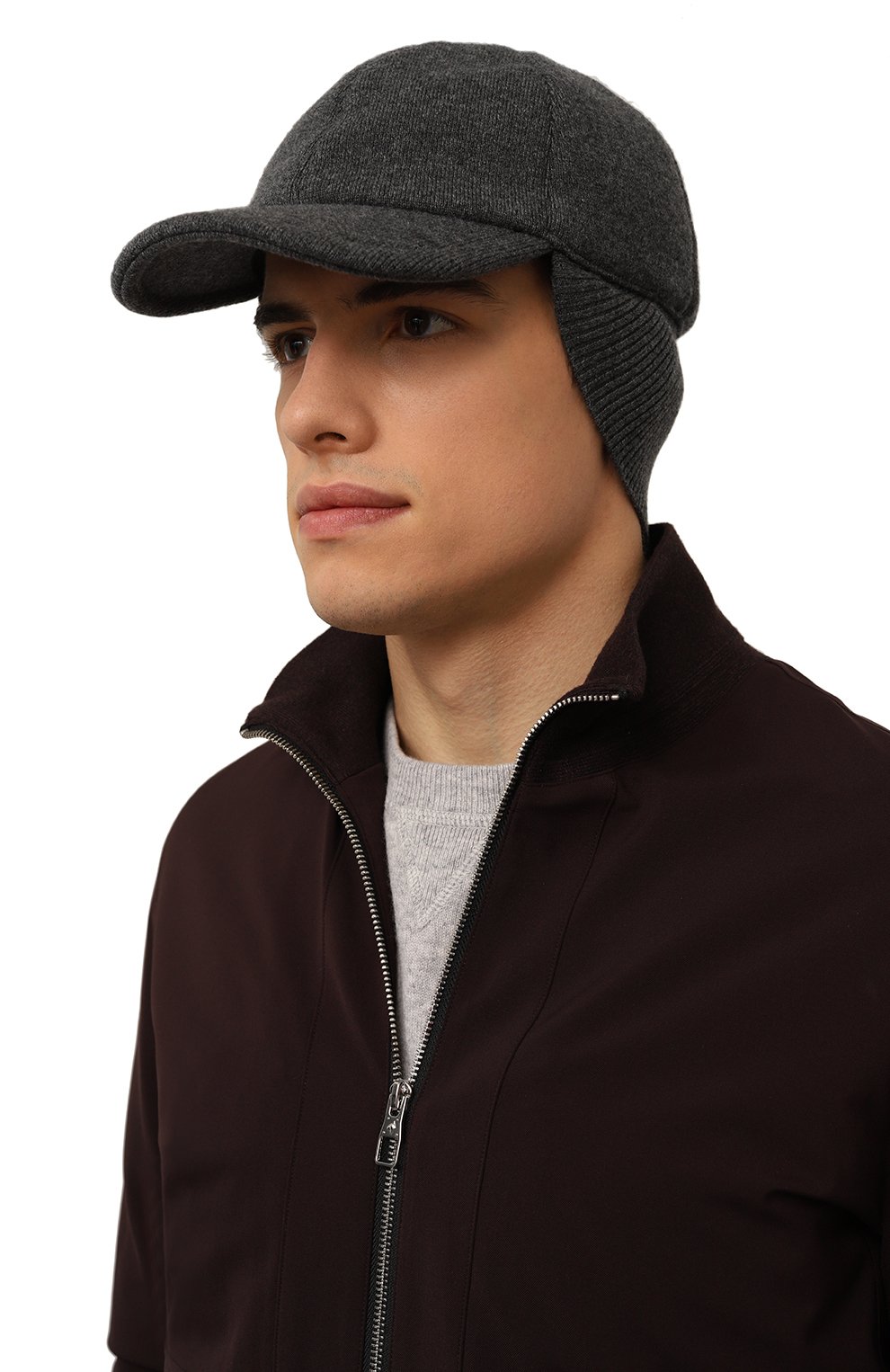 Кашемировая бейсболка ANDREA CAMPAGNA, арт. AB-180CSPRSME-F100, фото 2