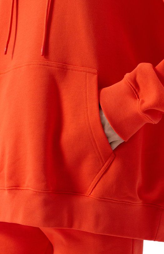 Хлопковое худи MSGM 3841MDM535/257000 Красный  3841MDM535/257000 Фото 5