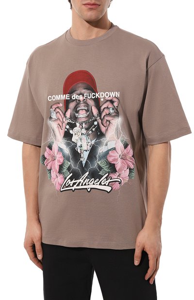 Хлопковая футболка COMME DES FUCKDOWN, арт. CDFU2275, фото 3