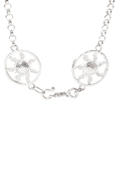 Колье lunula SEVENWORLDS серебряного цвета по цене 49900 руб., арт. SW400/2, фото 4 Колье lunula SEVENWORLDS, арт. SW400/2, фото 4