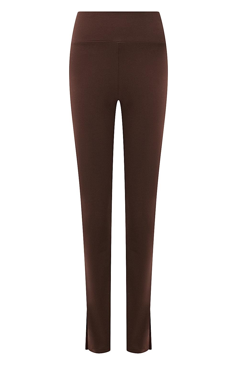 Хлопковые брюки COSY SUNDAY темно-коричневого цвета по цене 34600 руб., арт. H1LT118EU., фото 1 Хлопковые брюки COSY SUNDAY, арт. H1LT118EU., фото 1