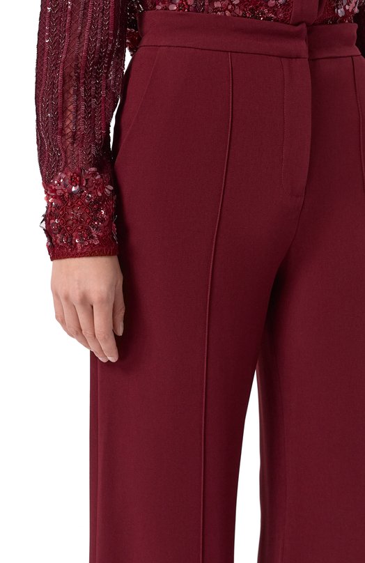 Брюки Elie Saab P0005NF25CD023 Бордовый  P0005NF25CD023 Фото 5