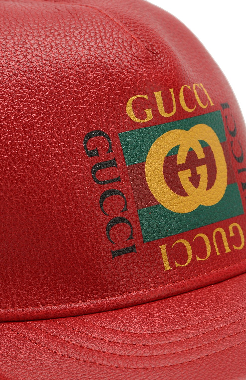 Кожаная бейсболка GUCCI, арт. 426887/4HD94, фото 3
