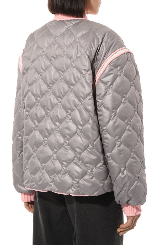 Утепленный бомбер sherpa. Серый, фото 4