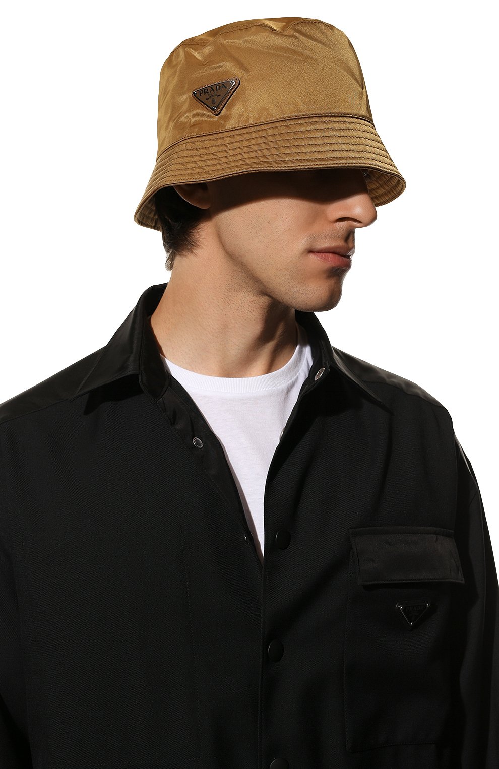 Панама PRADA коричневого цвета по цене 56000 руб., арт. 2HC137-2DMI-F0005, фото 2 Панама PRADA, арт. 2HC137-2DMI-F0005, фото 2