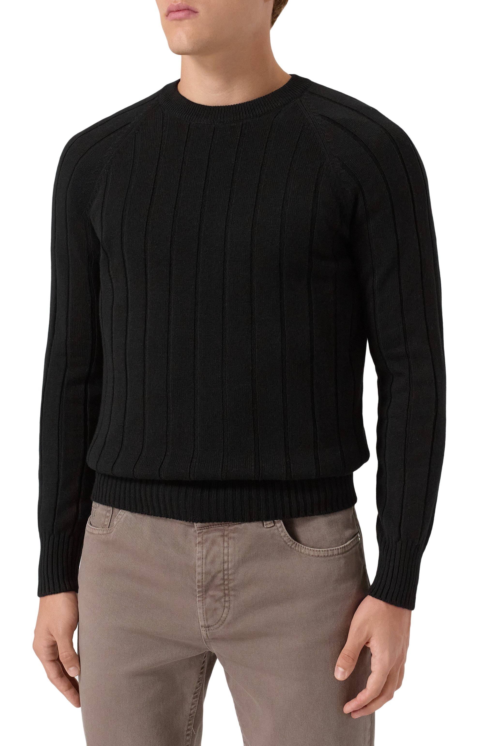 Джемпер из шерсти и кашемира GRAN SASSO черного цвета по цене 39800 руб., арт. 23135/19657, фото 3 Джемпер из шерсти и кашемира GRAN SASSO, арт. 23135/19657, фото 3