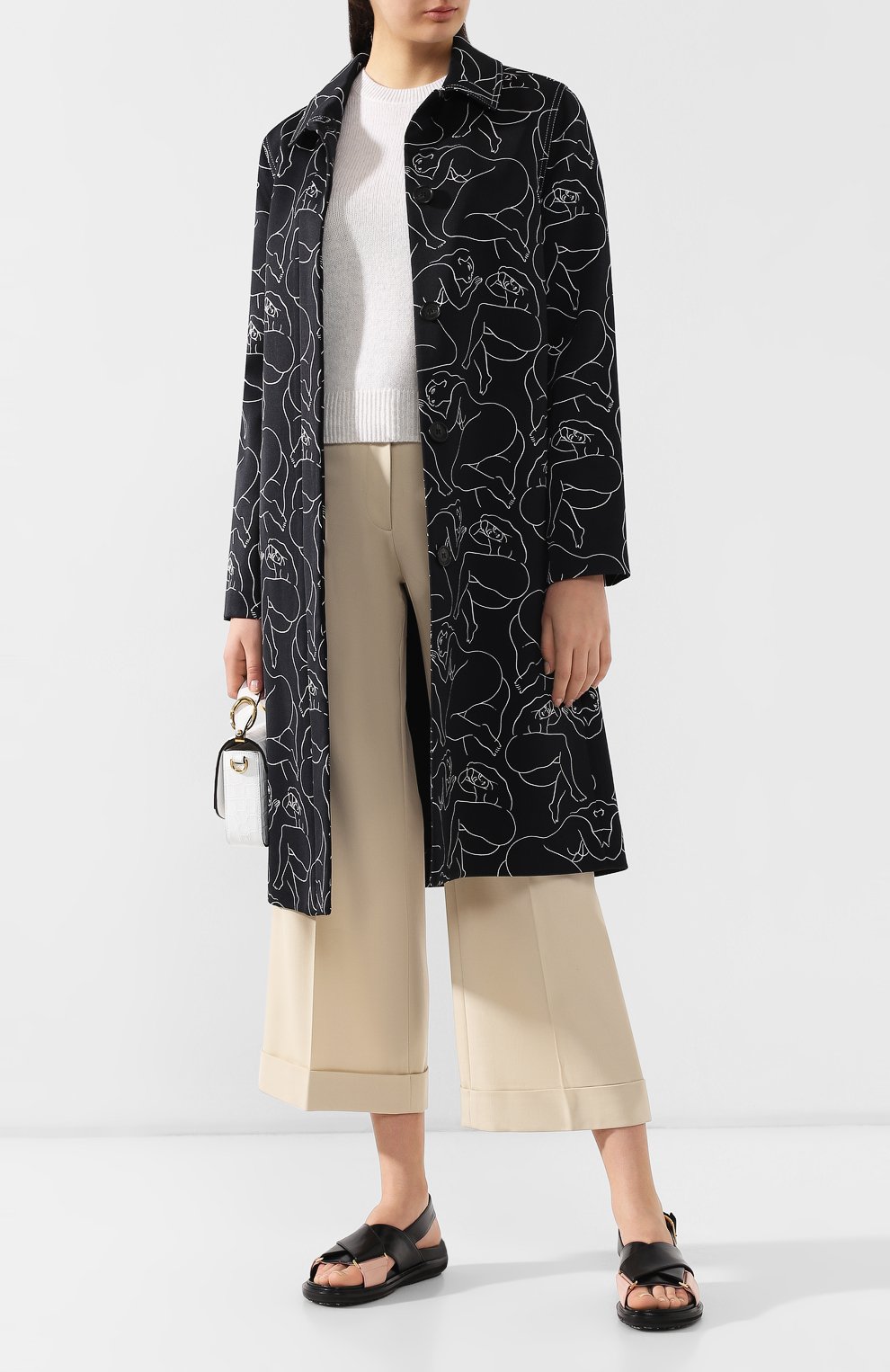 Пальто с принтом BY MALENE BIRGER, арт. Q66572003/0UT1001S91, фото 2