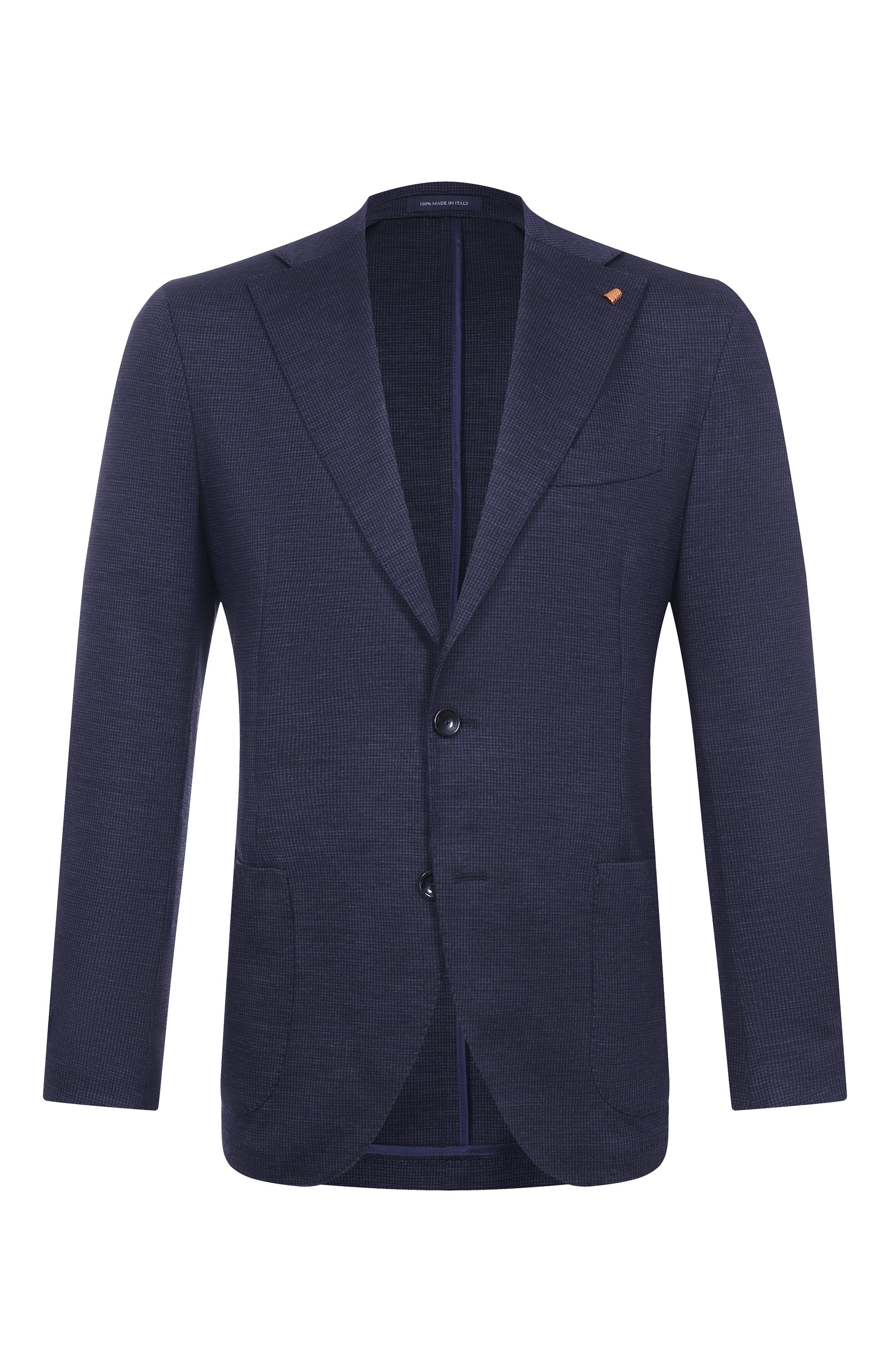 Однобортный пиджак SARTORIA LATORRE темно-синего цвета по цене 95400 руб., арт. JD74/JJ204, фото 1 Однобортный пиджак SARTORIA LATORRE, арт. JD74/JJ204, фото 1