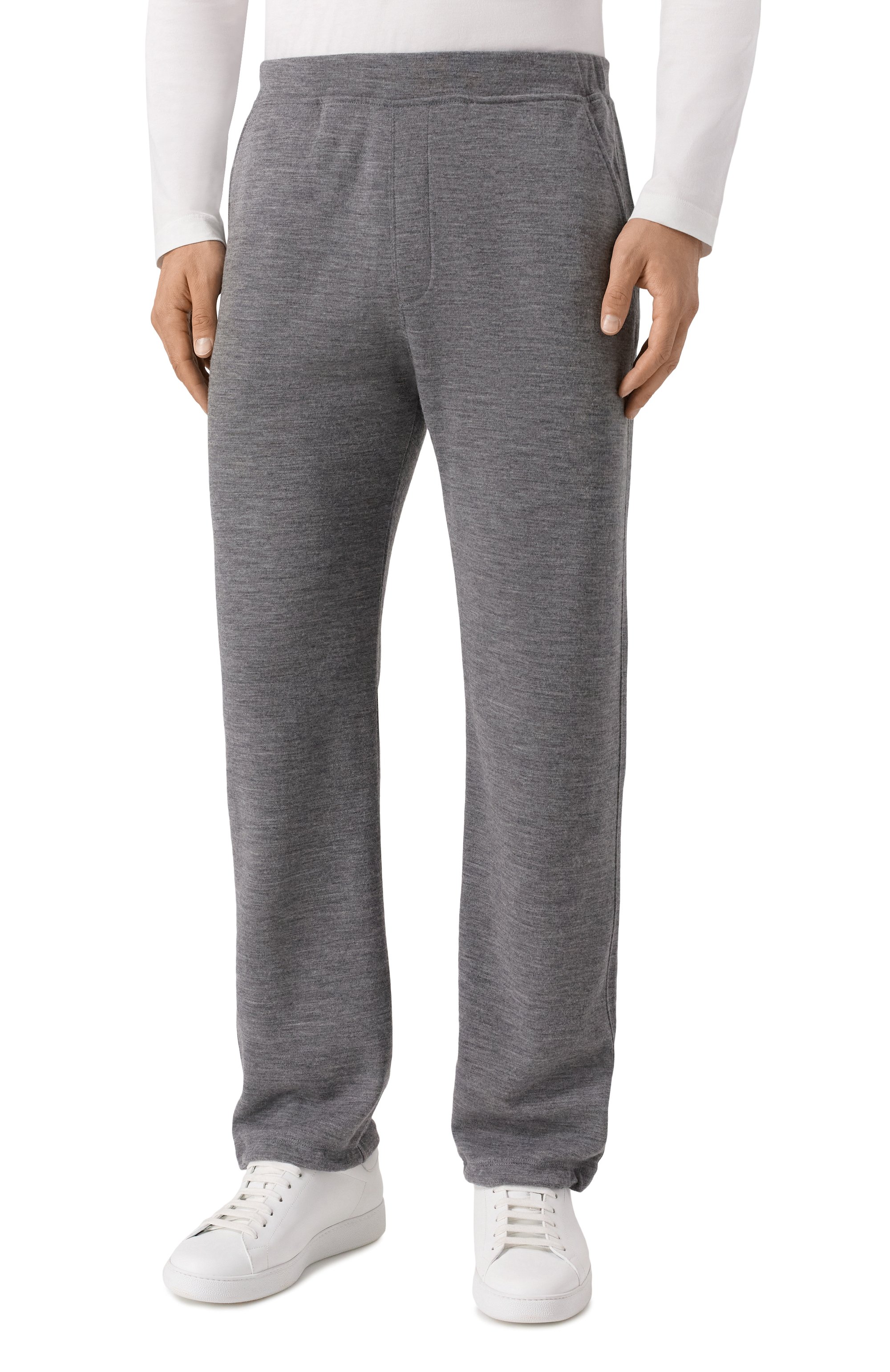 Брюки из шерсти и хлопка CORNELIANI серого цвета по цене 78500 руб., арт. 26G567-2625016, фото 3 Брюки из шерсти и хлопка CORNELIANI, арт. 26G567-2625016, фото 3