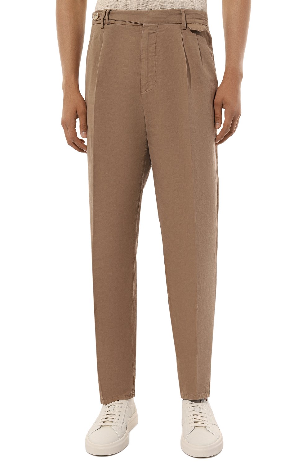 Брюки изо льна и хлопка BRUNELLO CUCINELLI, арт. M291DB2285, фото 3