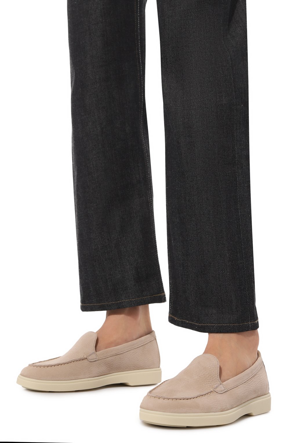 Лоферы из нубука yalta SANTONI, арт. WUYA58856TISNSV9, фото 3