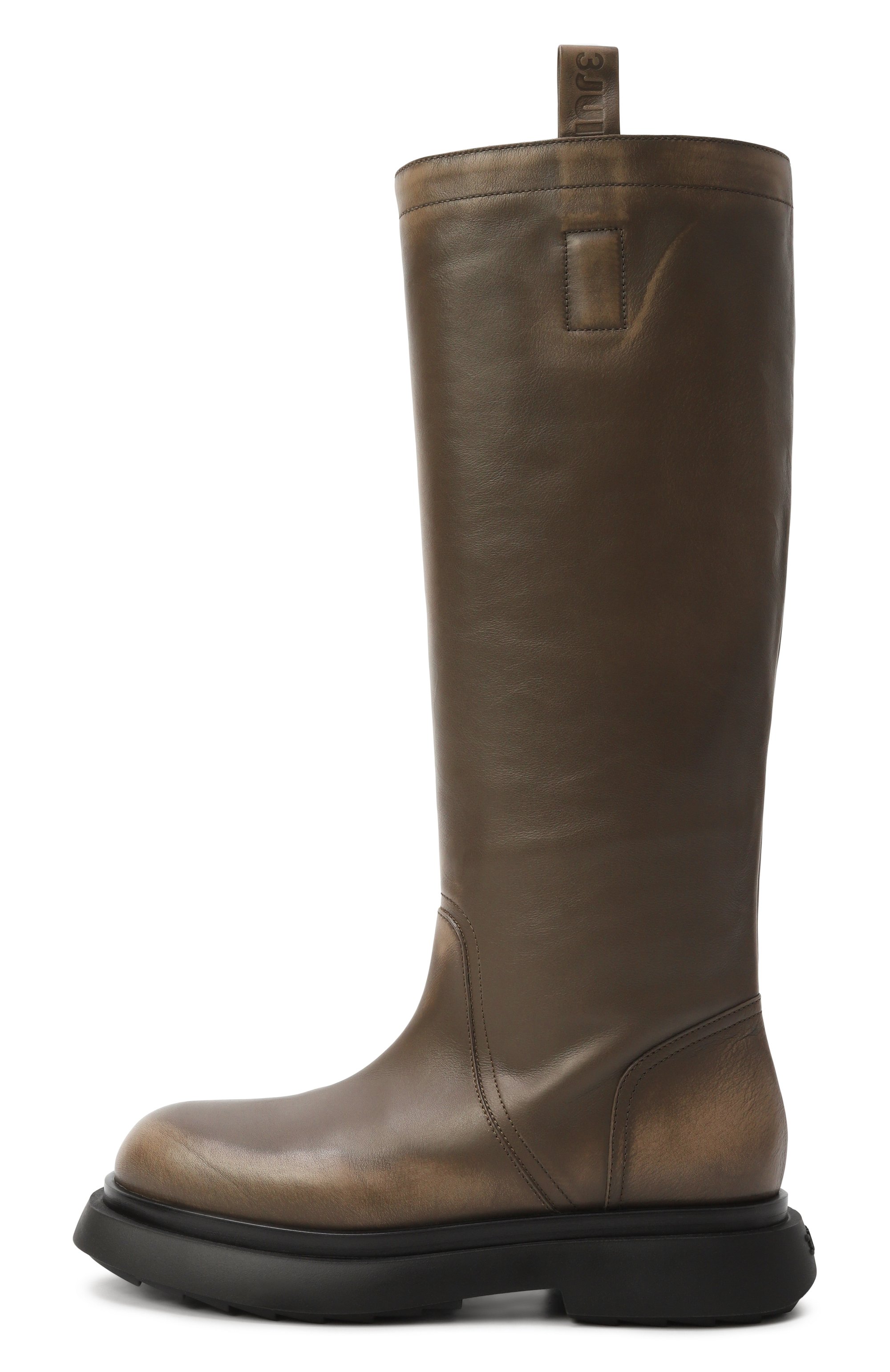 Кожаные сапоги genny 3JUIN хаки цвета по цене 85150 руб., арт. 326W9003.A.1030K58, фото 4 Кожаные сапоги genny 3JUIN, арт. 326W9003.A.1030K58, фото 4