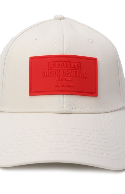 Хлопковая бейсболка SPRAYGROUND, арт. SP15043IV0/BE A SHARK CAP IV0RY, фото 3