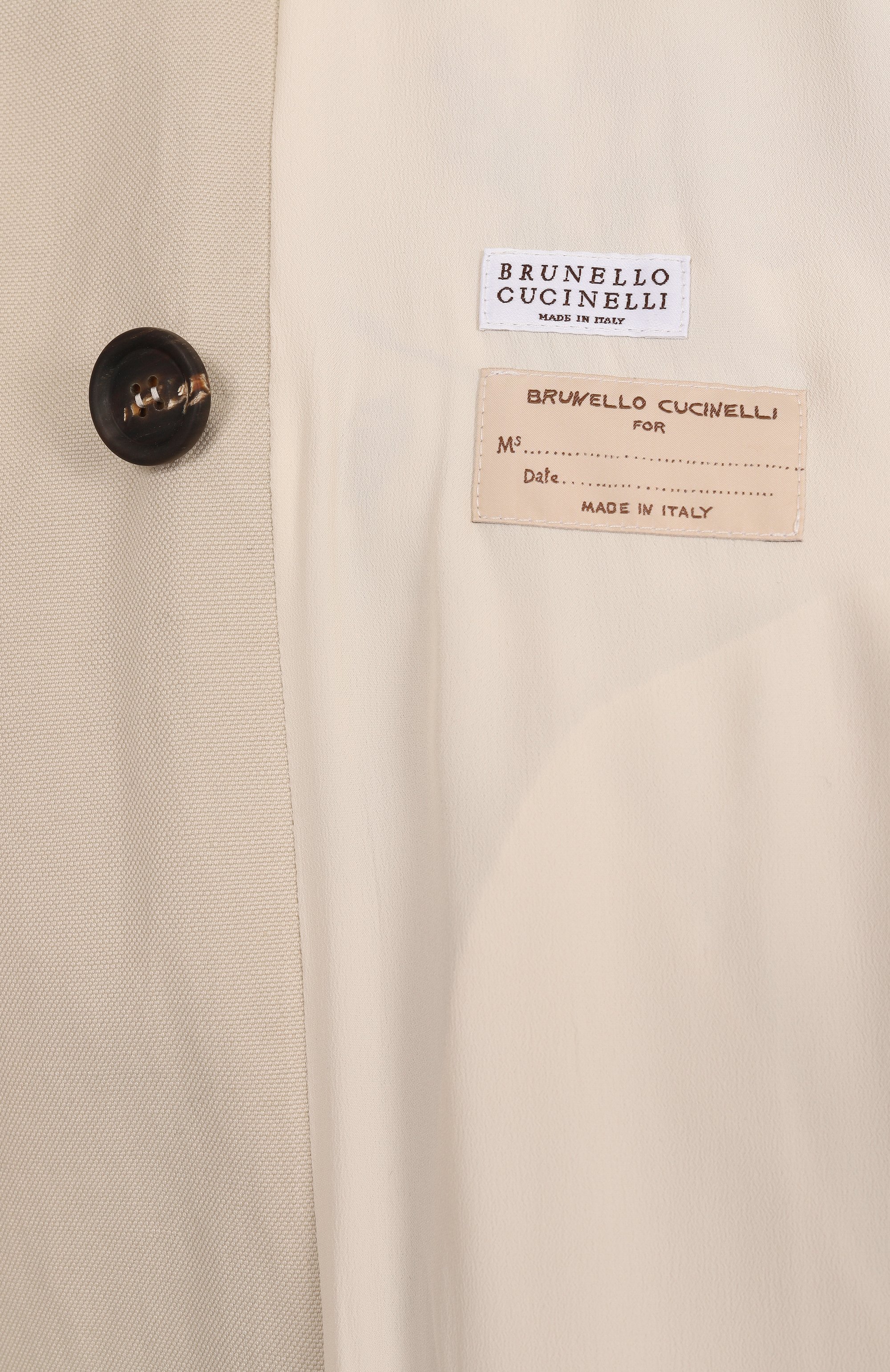 Тренч из хлопка и льна BRUNELLO CUCINELLI, арт. MH5449829, фото 7