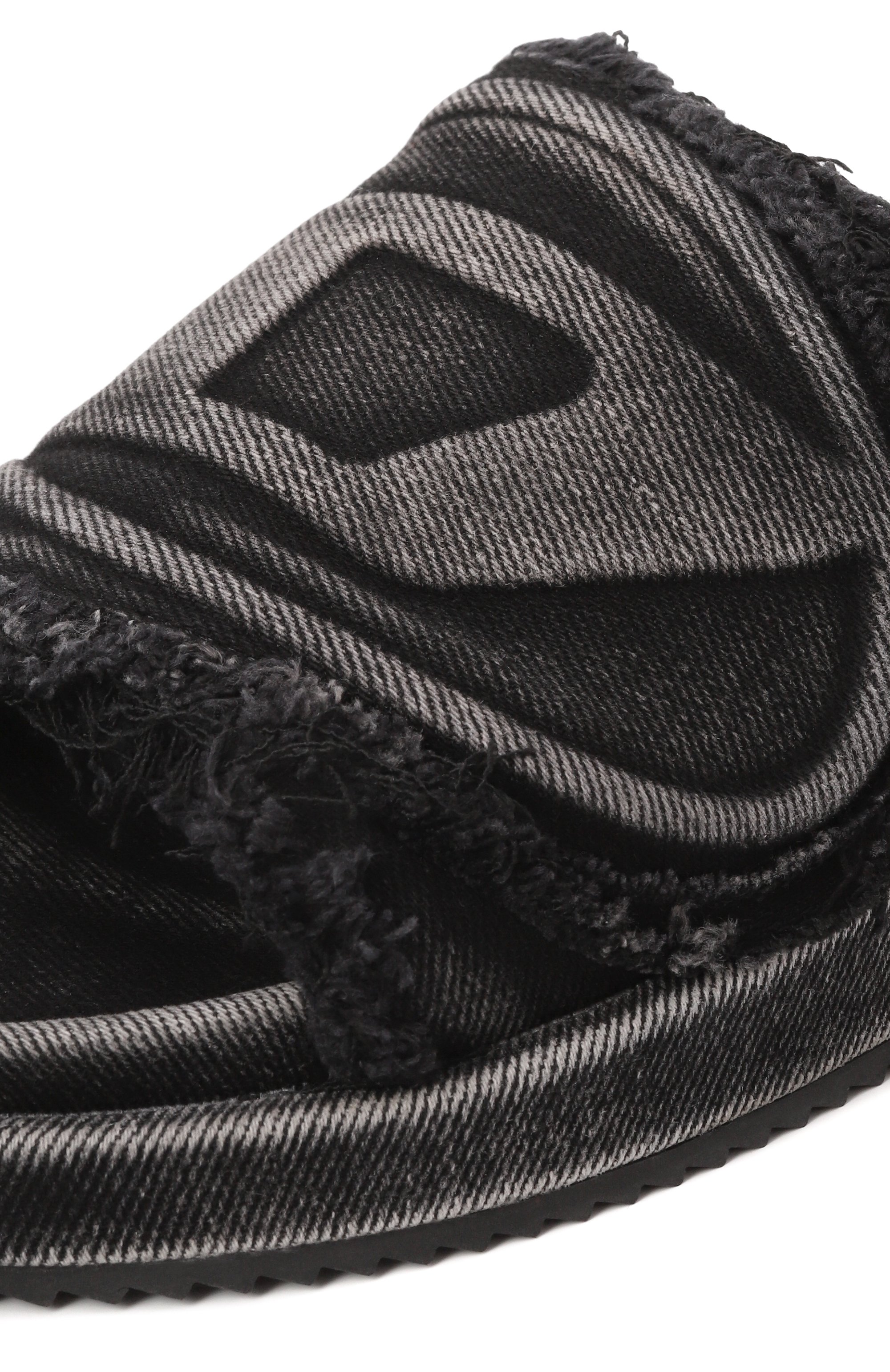 Текстильные шлепанцы sa-slide d oval DIESEL черного цвета по цене 26350 руб., арт. Y03356/P5257, фото 7 Текстильные шлепанцы sa-slide d oval DIESEL, арт. Y03356/P5257, фото 7