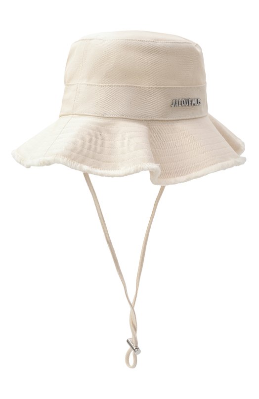 Хлопковая панама Jacquemus 22EACU00002/AE00014 Кремовый 22EACU00002/AE00014