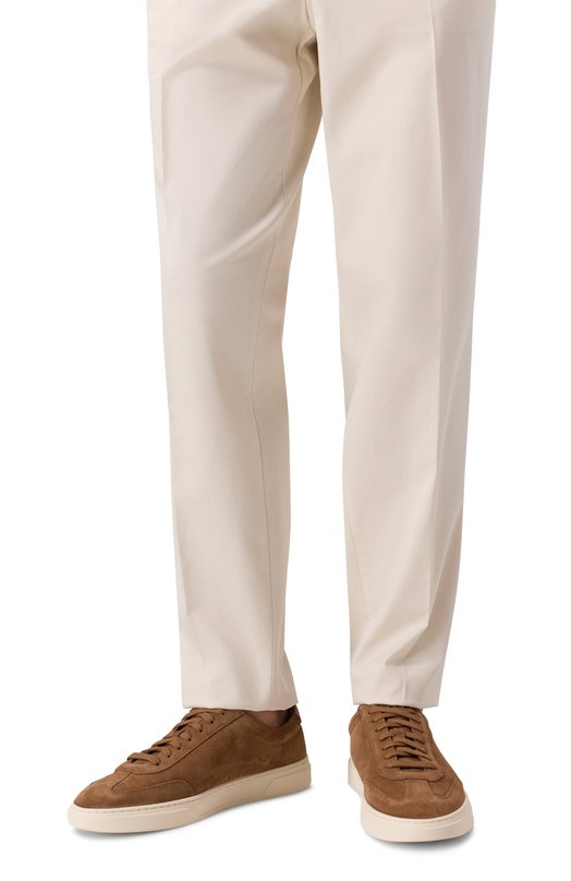 Замшевые кеды Kieran BOSS 50554611 Коричневый  50554611 Фото 3