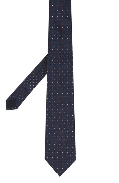 Шелковый галстук EMPORIO ARMANI темно-синего цвета по цене 14500 руб., арт. 340275/4R646, фото 3 Шелковый галстук EMPORIO ARMANI, арт. 340275/4R646, фото 3