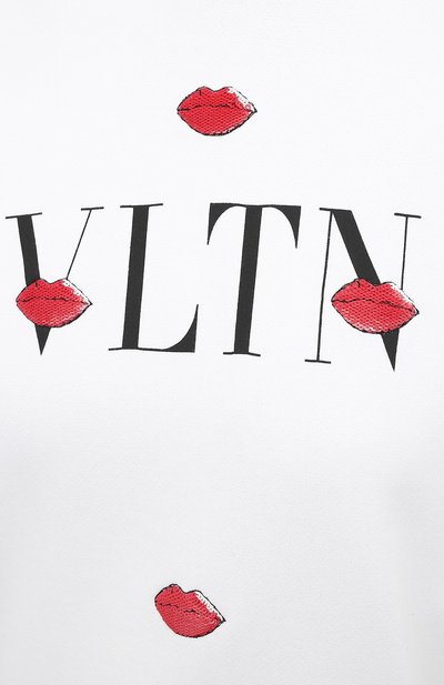 Хлопковое худи VALENTINO белого цвета по цене 180500 руб., арт. VB3MF08N64K, фото 5 Хлопковое худи VALENTINO, арт. VB3MF08N64K, фото 5