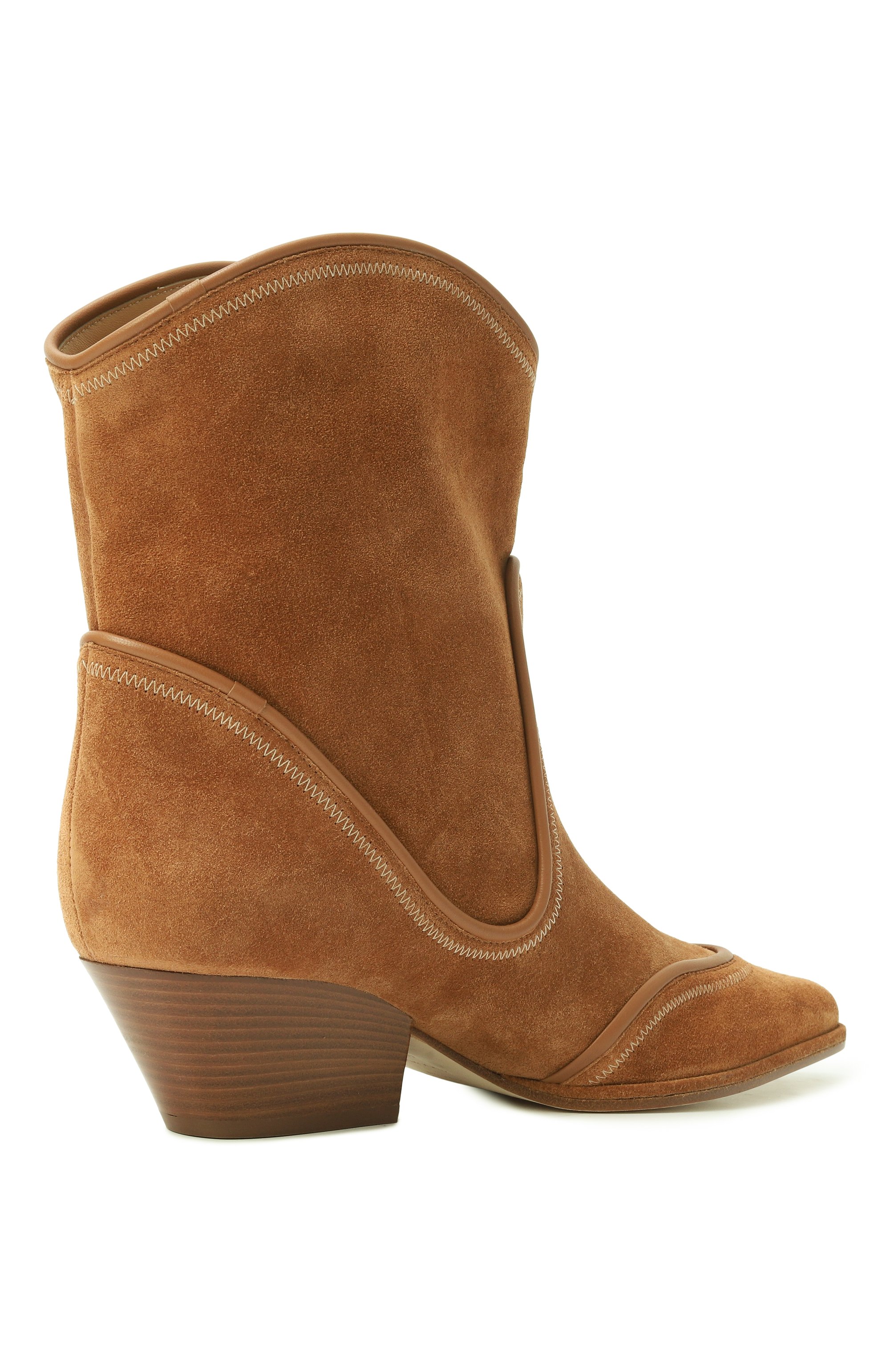 Замшевые казаки tiwi SERGIO ROSSI коричневого цвета по цене 108000 руб., арт. B11620/MCRM13, фото 5 Замшевые казаки tiwi SERGIO ROSSI, арт. B11620/MCRM13, фото 5