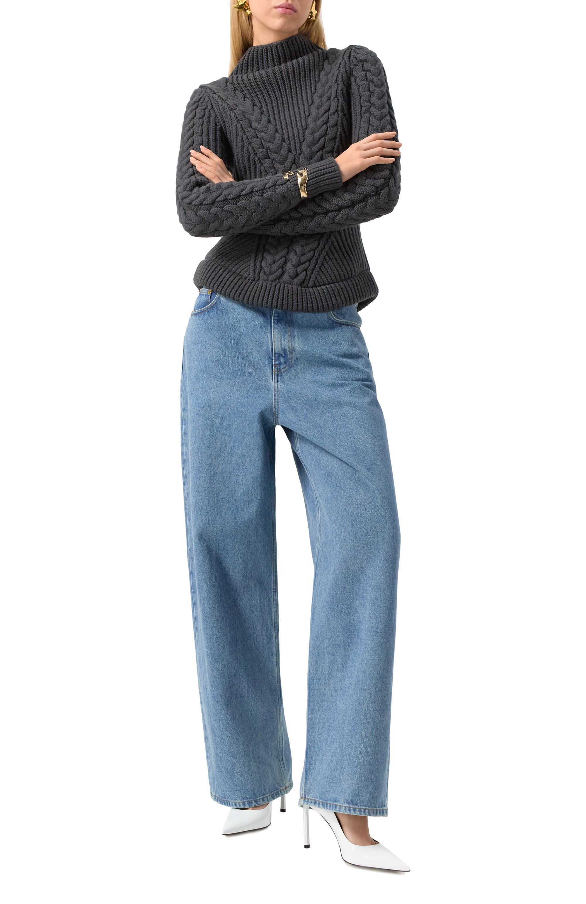 Свитер из шерсти и кашемира NINA RICCI, арт. 24AMPU005/ML0556, фото 2