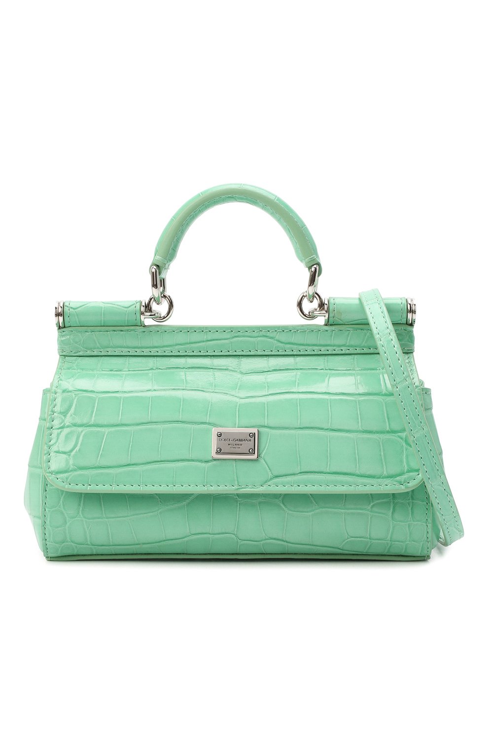 Сумка sicily small из кожи аллигатора DOLCE & GABBANA, арт. BB7116/A2Y14/AMIS, фото 7