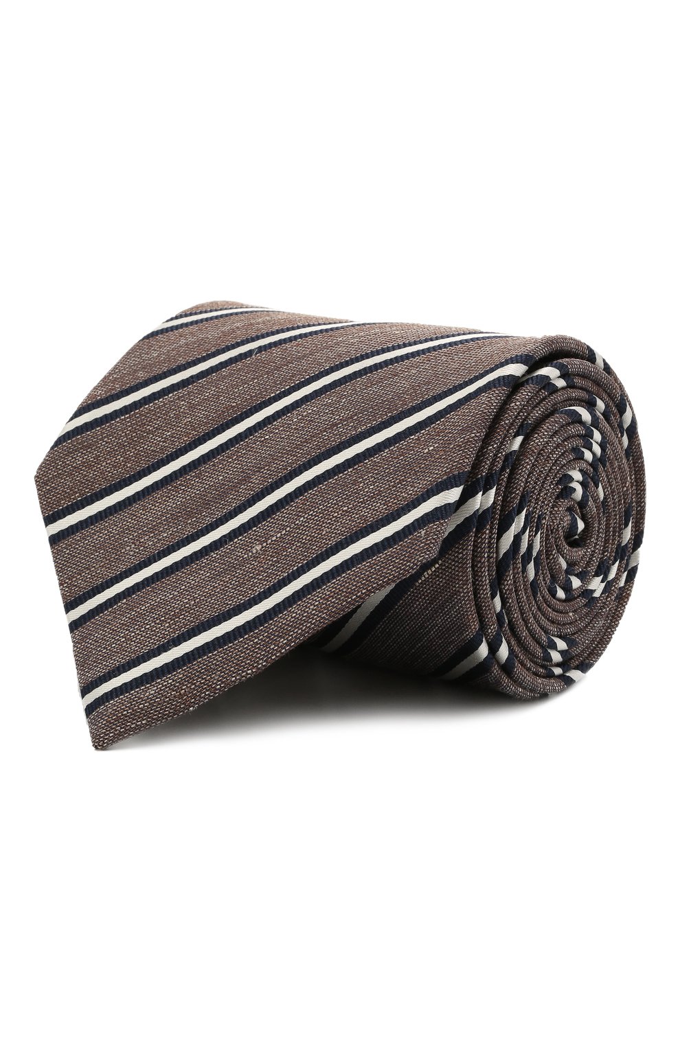 Галстук из шелка и льна BRIONI, арт. 062I00/P041B, фото 1