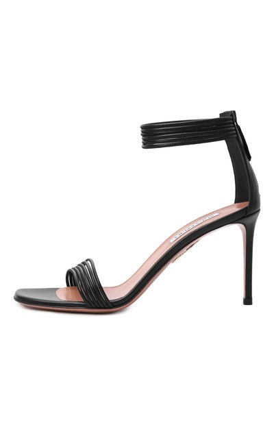 Кожаные босоножки sway 85 AQUAZZURA, арт. SWYMIDS0-NAP-000, фото 4