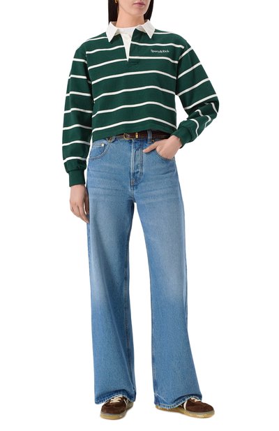 Хлопковое поло SPORTY AND RICH, арт. ST008606300GR51, фото 2