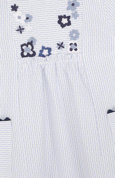 Хлопковое мини-платье свободного кроя с вышивкой TARTINE ET CHOCOLAT, арт. TL30062, фото 3