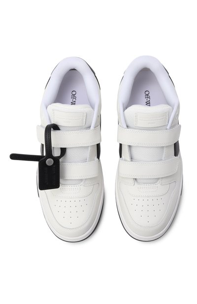 Комбинированные кеды out of office OFF-WHITE, арт. 0BIA008C99LEA002, фото 4