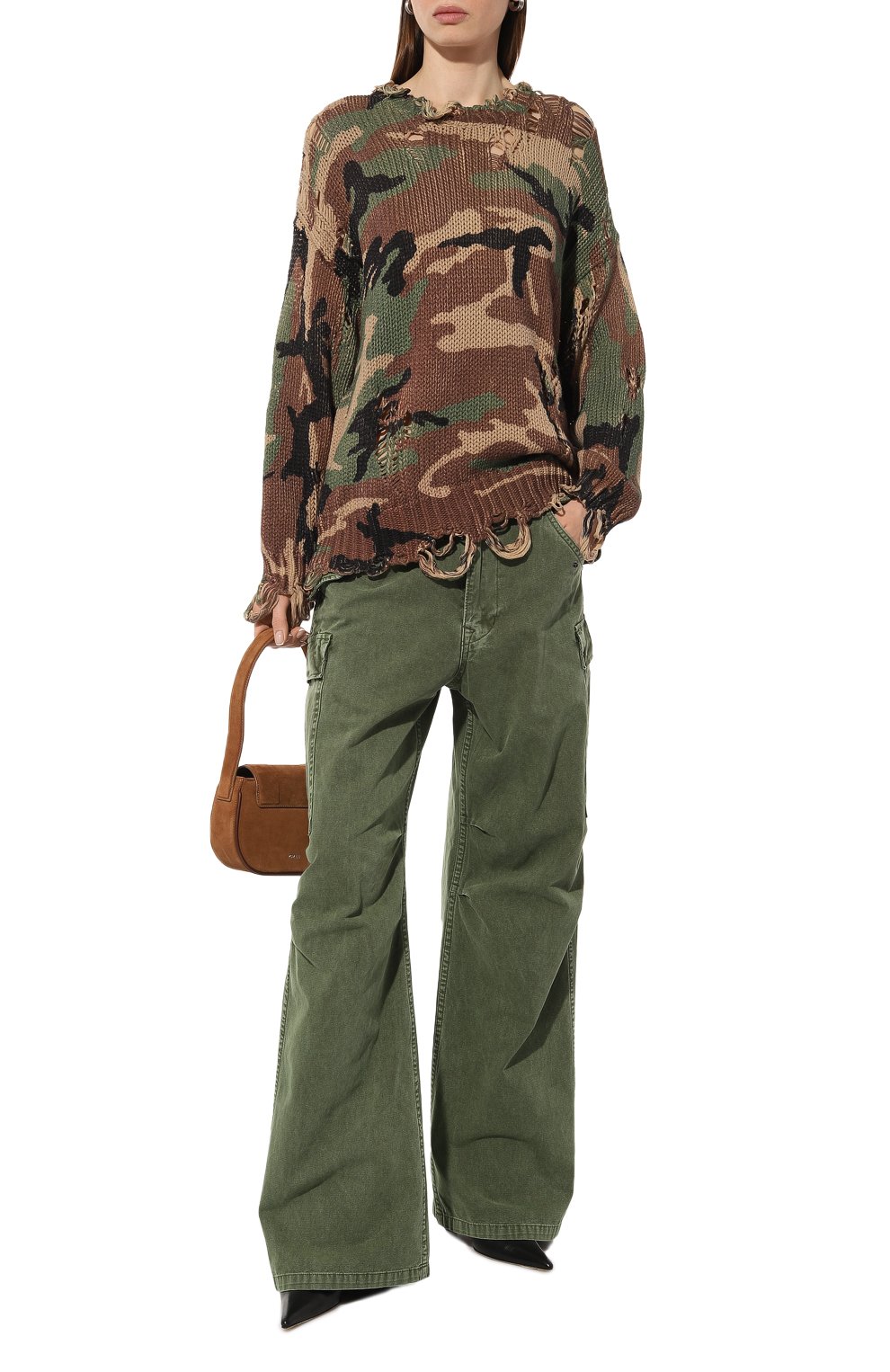 Хлопковый пуловер R13, арт. R13WY089-Y072B, фото 2