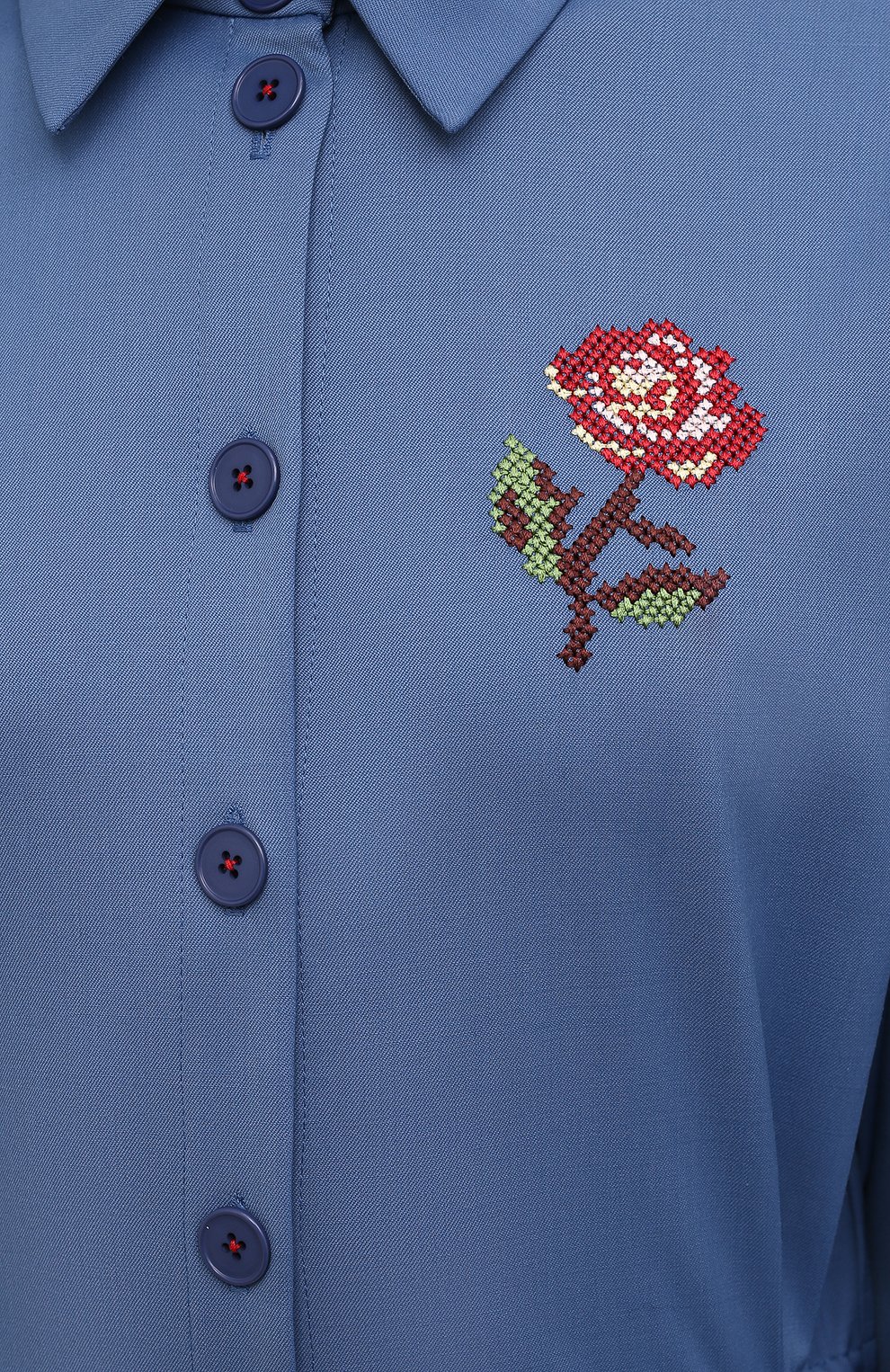 Платье LOOM BY RODINA голубого цвета по цене 43750 руб., арт. LBR/FW-DRSG122, фото 5 Платье LOOM BY RODINA, арт. LBR/FW-DRSG122, фото 5