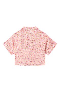 Детский комплект из рубашки и шорт IL GUFO розового цвета, арт. P25DP489C4139/10A-14A | Фото 3 (Рукава: Короткие; Кросс-КТ: костюм; Материал внешний: Хлопок; Ростовка одежда: 8 лет | 128 см, 13 - 15 лет | 158 см, 12 лет | 152 см)