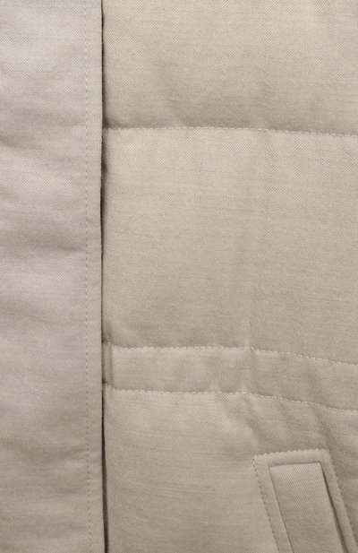 Пуховое пальто BRUNELLO CUCINELLI кремового цвета по цене 221500 руб., арт. BT226J424B, фото 3 Пуховое пальто BRUNELLO CUCINELLI, арт. BT226J424B, фото 3